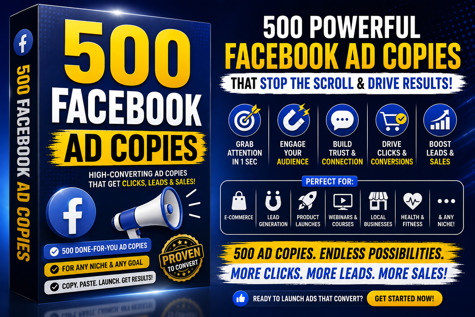 500 Facebook Ad Copies
