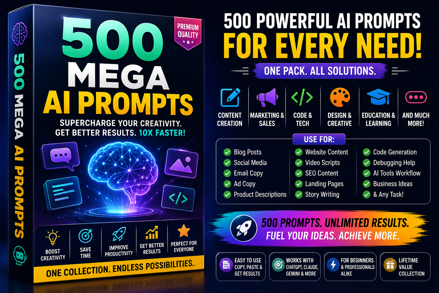 500 Mega AI Prompts